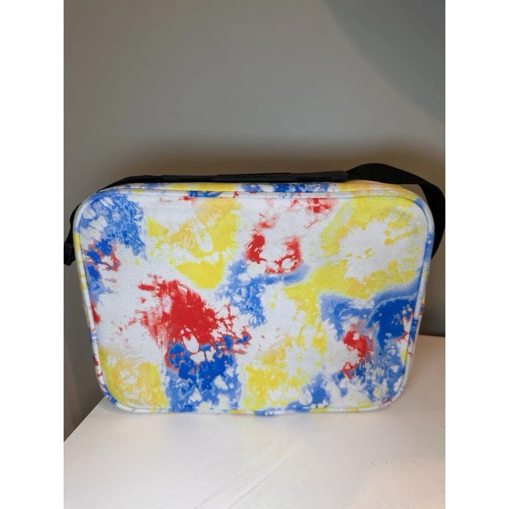 Nike Graphic Molded Hard Shell Insulated Lunch Box Bag Multi Color Tie Dye